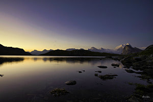 Sonnenaufgang Meidsee Turtmanntal