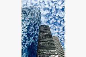 Wolkenspiegelung in Manhattan NY
