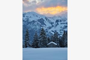 Hütte im Schnee Hütte im Schnee