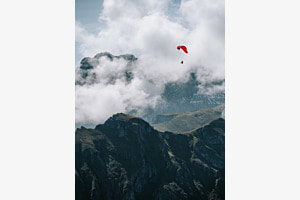 Auf Augenhöhe mit den Wolken