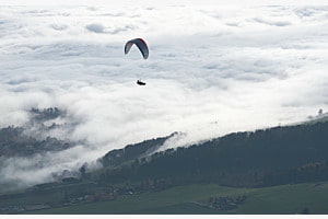 Vom Chasseral in den Nebel Vom Chasseral in den Nebel