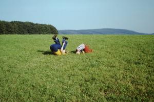 Sport auf der Wiese