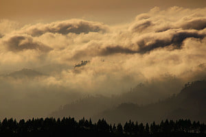 Blick auf die Wolken vom Pico de las Nieves aus 