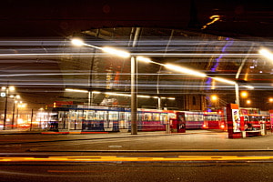 Dezembernacht am Bahnhof Bern