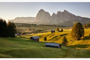 Morgenstimmung Seiseralm Morgenstimmung Seiseralm