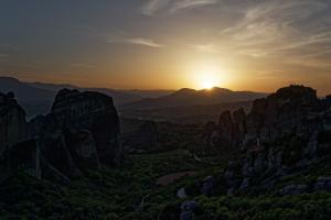 Sonnenuntergang Meteora Sonnenuntergang Meteora