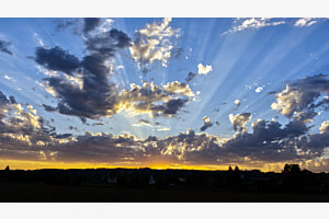 Sonnenuntergang im Klettgau