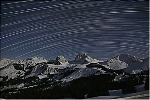 Startrail im Naturpark Gantrisch Startrail im Naturpark Gantrisch