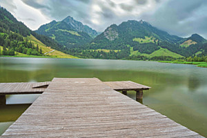 Steg am Schwarzsee
