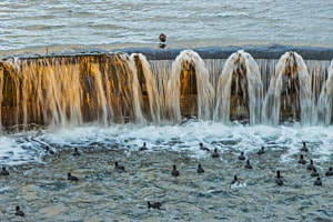 Sonnenuntergang am Wasserfall Sonnenuntergang am Wasserfall