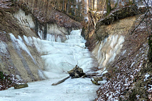 Vereister Wassefall Vereister Wassefall