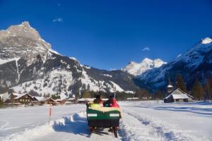 Winter - Schlitten-Ausfahrt in Kandersteg BEO