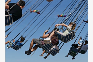 Fliegend hoch hinaus