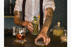 Mixologist at work Mixologist at work