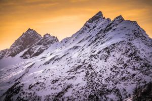 Sonnenuntergangsstimmung im Lötschental Sonnenuntergangsstimmung im Lötschental