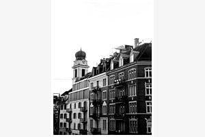 Contrasting buildings