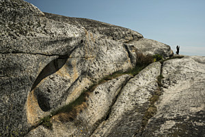 Fels und Mensch (2) im Nationalpark Verdens Ende Fels und Mensch (2) im Nationalpark Verdens Ende