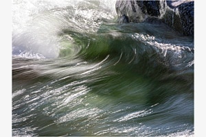 Wassermakro, die grosse Welle