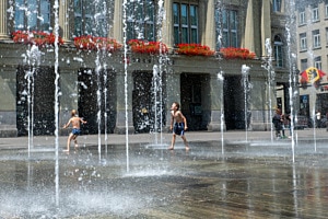 Sommerspass in der Stadt