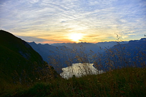 Allein auf dem Gipfel