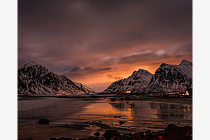 Sonnenuntergang auf den Lofoten 2024