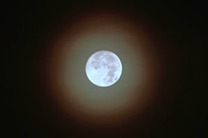 Mond im Nebel