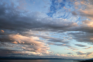 Wolkenmeer über dem See