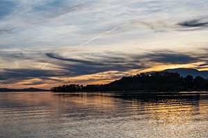 Sonnenuntergang am Neuenburger See