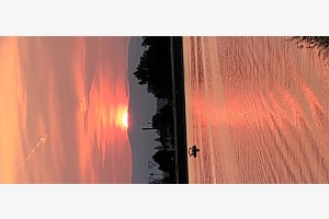 Sonnenuntergang bei Breisach am Rhein