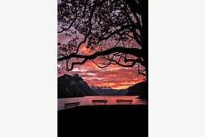 Sonnenaufgang am Walensee