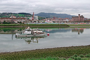 Nervión Fluss (Bilbao, Spanien)