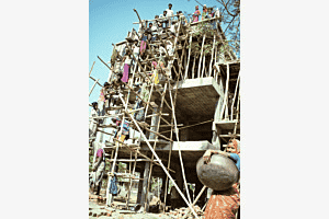 Hausbau in Ahmedabad / Indien (Scan ab Dia)