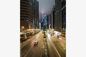 Hong Kong - Main street on HK Island