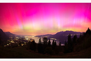 Panorama Nordlicht-Spektakel Thunersee