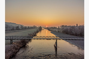 Sonnenaufgang über der Thur