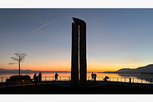 Den Sonnenuntergang bewundern