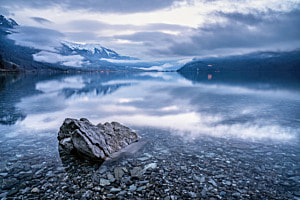 Brienzersee blaue Stunde