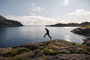 Sprung in den Lofoten