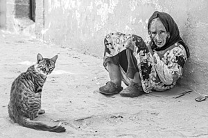 old woman in Morocco