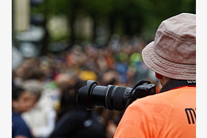 Der Sportfotograf am GP Bern
