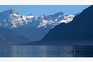 Energie des montagnes sur le Léman