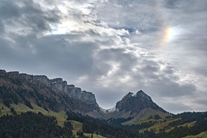 Sichel mit kleinem Halo