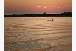 Irrawaddy River sunrise