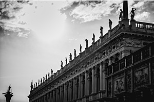 Venedig bei Gegenlicht