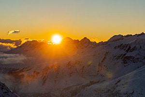Sonnenuntergang Eggishorn