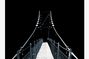 Hängebrücke in's Irgendwo. Hängebrücke in's Irgendwo.