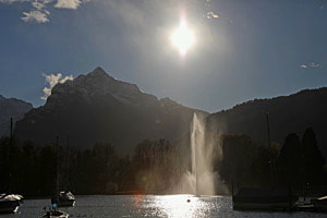 Sonnenuntergang am Walensee
