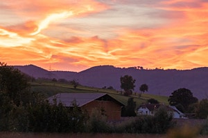 Brennende Wolken 