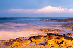 Meer im Abendlicht 