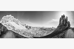 Drei Zinnen Panorama (zusammengesetzt) Drei Zinnen Panorama (zusammengesetzt)